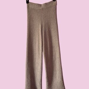 Victoria's Secret Textured Tan Wide Leg Pants